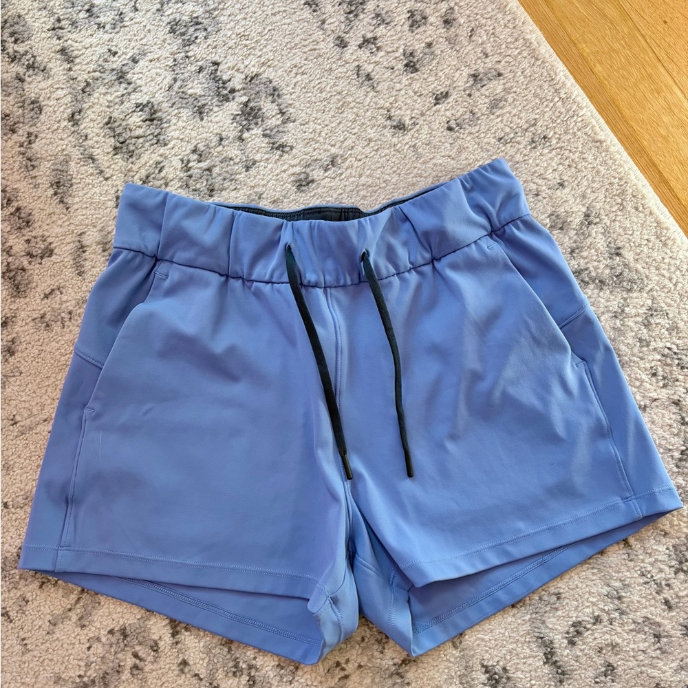 Women's Zyia Drawstring Club Shorts - Periwinkle Blue size xs